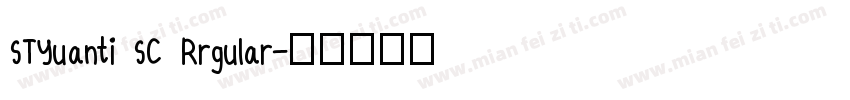 STYuanti SC Rrgular字体转换